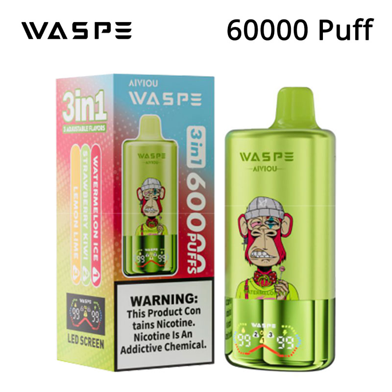 waspe 60000 puffs 3 in 1 vape package