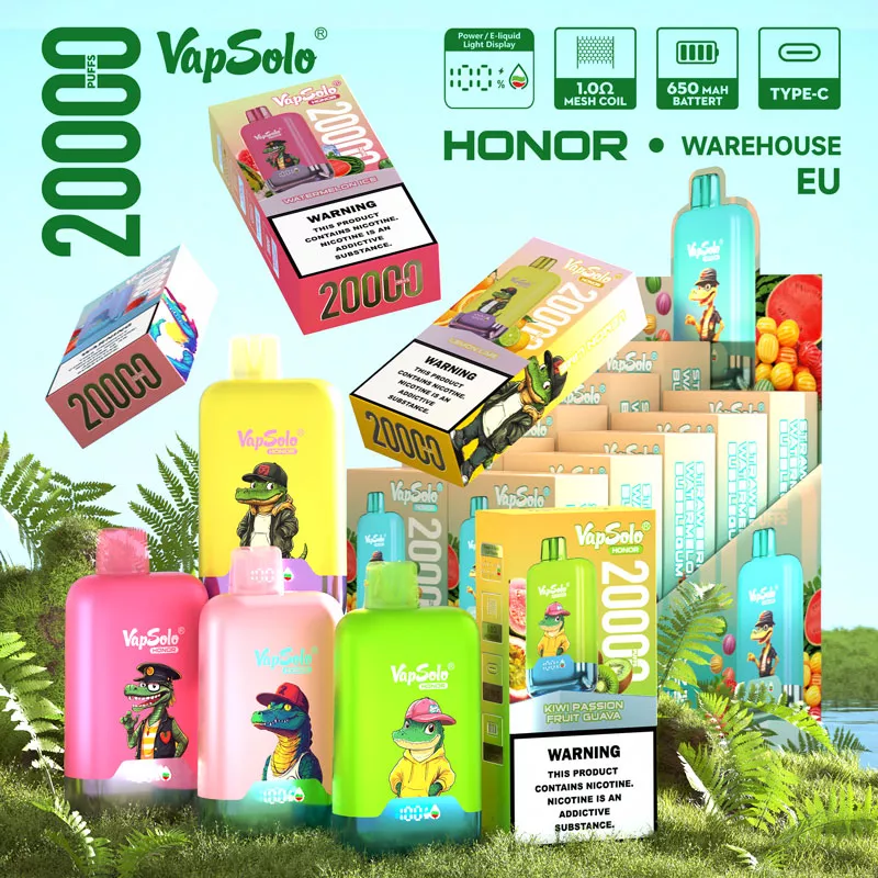 vapsolo honor new products 20k puffs disposable vape