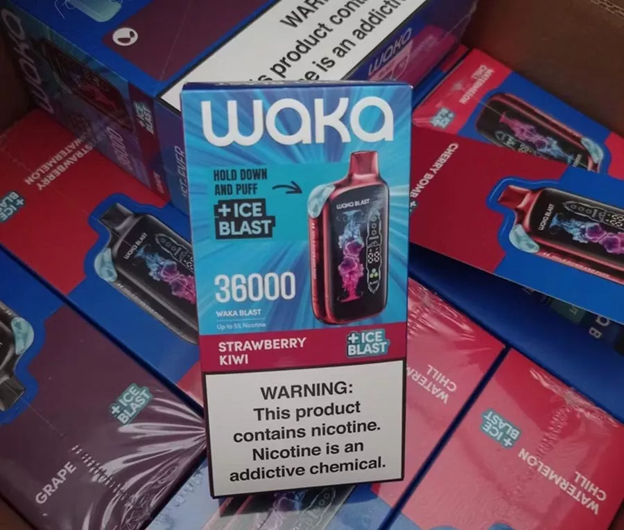 original waka 36000 puffs ice blast in stocks free shipping
