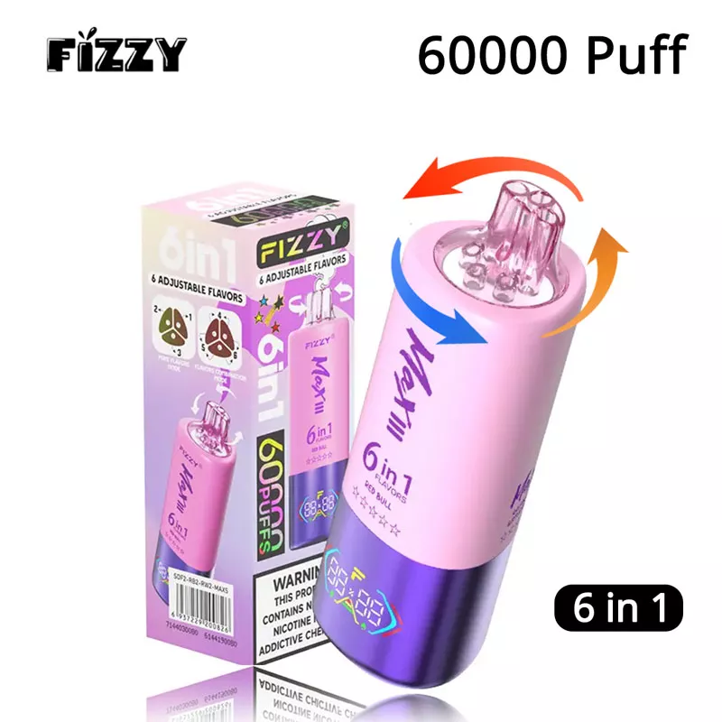 fizzy 60k puffs 6 in 1 disposable vape