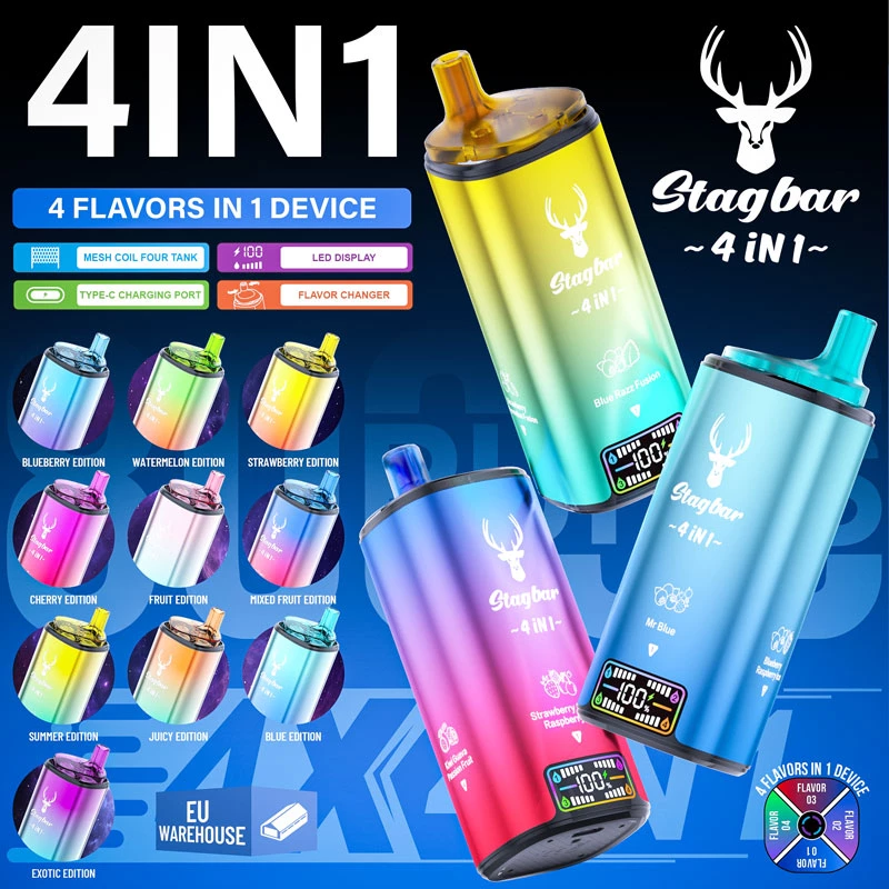 stag bar 80k puffs 10 flavors 4 in 1 vape vapsolo
