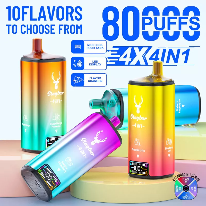 stagbar 80k puffs disposable vape 4 in 1 vapsolo