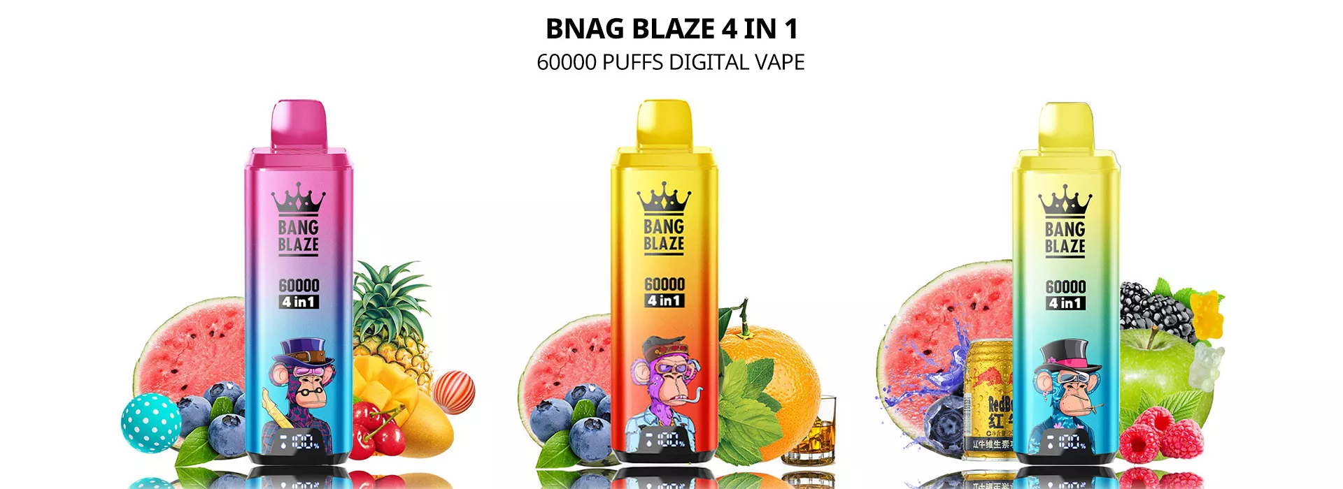 BANG blaze 60k puffs 4 in 1 vape