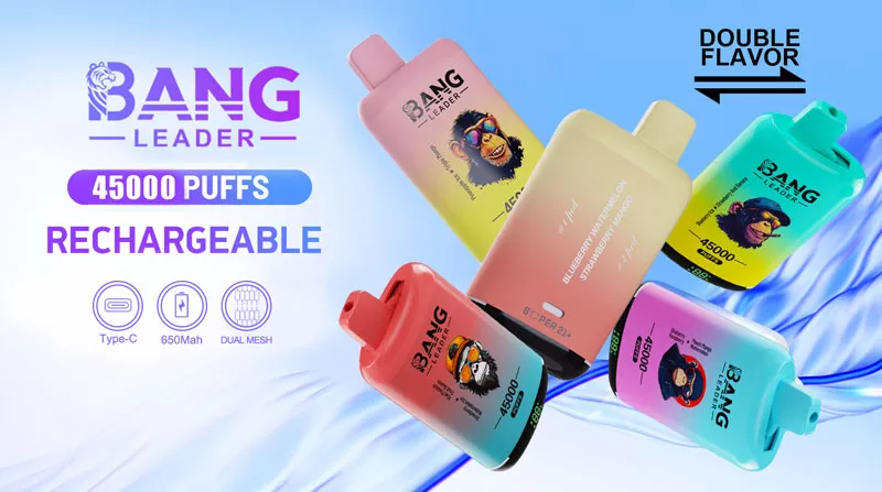 bang leader 45000 puffs dual flavors 18 flavors 45k digital vape