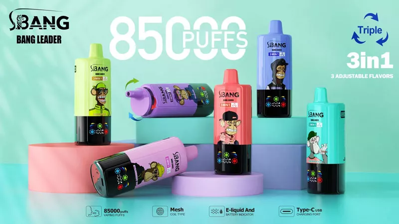 bang leader 85k puffs 85000 puffs 3 in 1 disposable vape triple