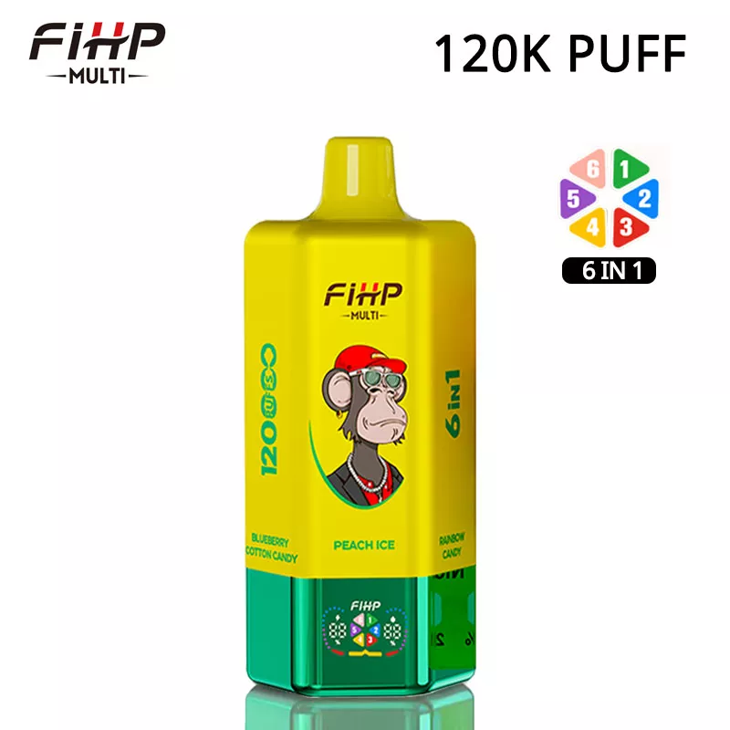 fihp 120k puffs 6 in 1 vape 6 flavors