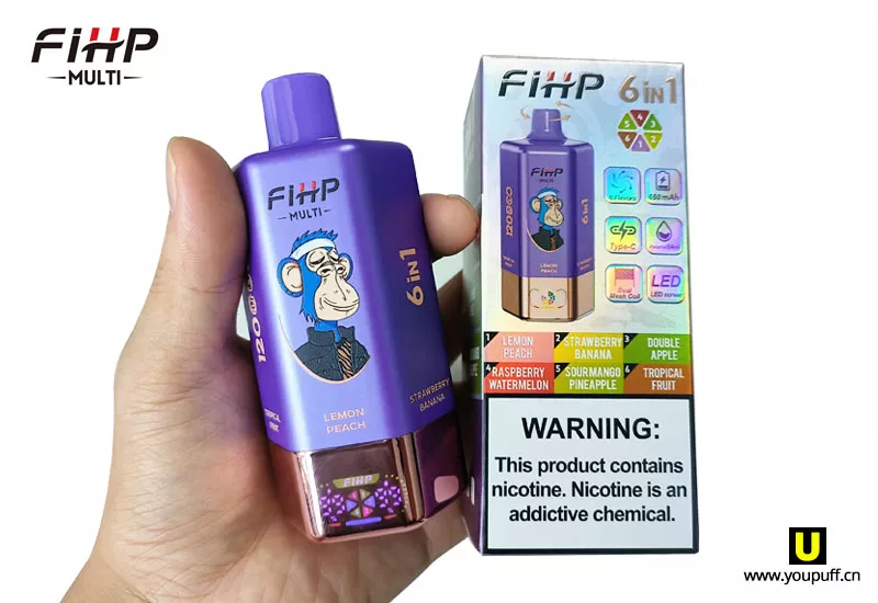 FIHP 120K 120000 Puffs 6 in 1 Vape package