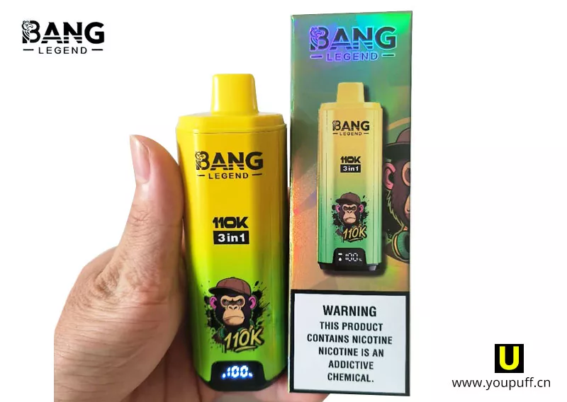 Bang Legend 110k Puffs 3 in 1 Vape package