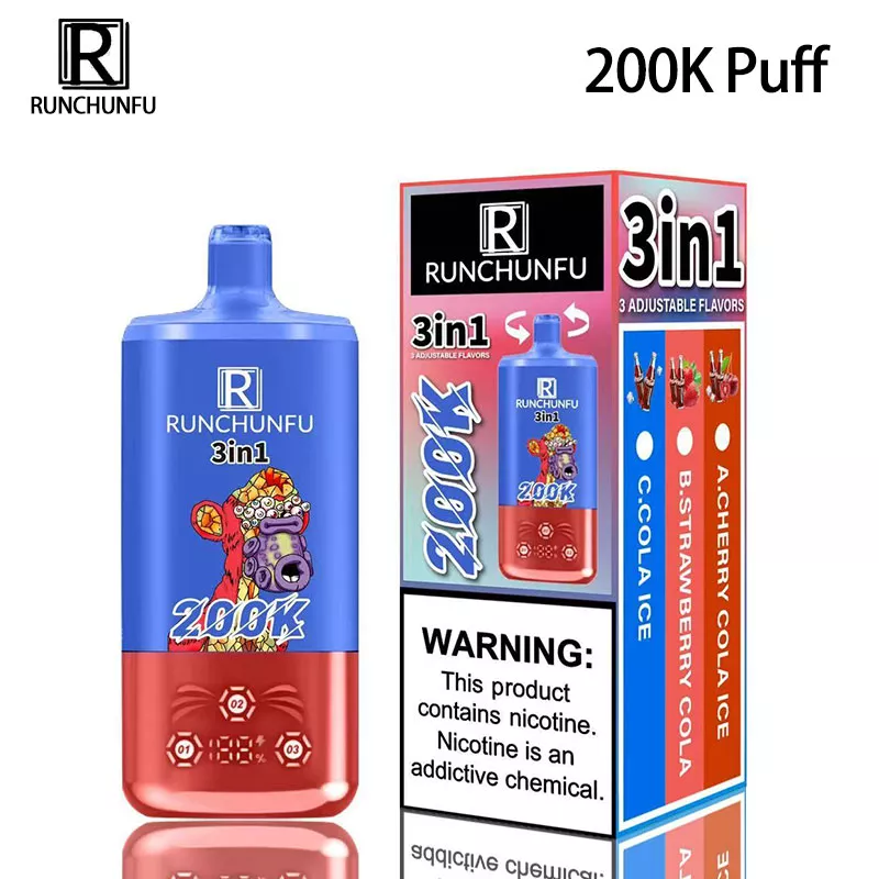 runchunfu 200k puffs 3 in 1 vape original factory runchunfu 200k puffs 3 in 1 vape original factory