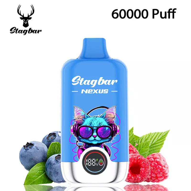 stag bar nexus 60k puffs vape blueberry raspberry ice