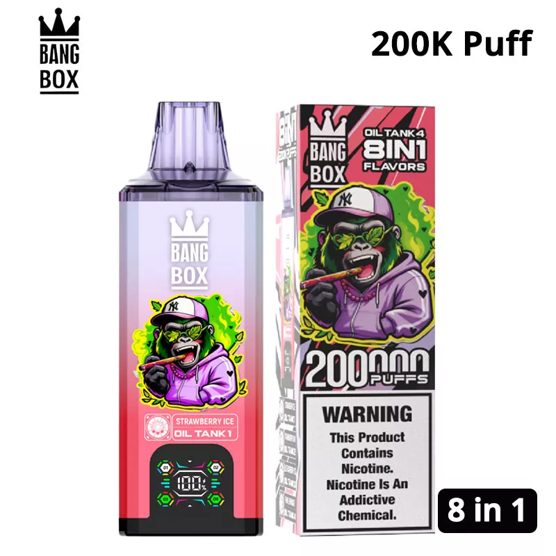 bang box 200k puffs 8 in 1 vape free shipping