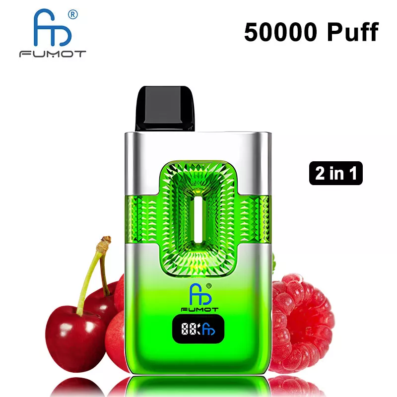 fumot eco 50k puffs 2 in 1 vape twins cherry ice & blue razz cherry fumot eco 50k puffs 2 in 1 vape twins cherry ice & blue razz cherry