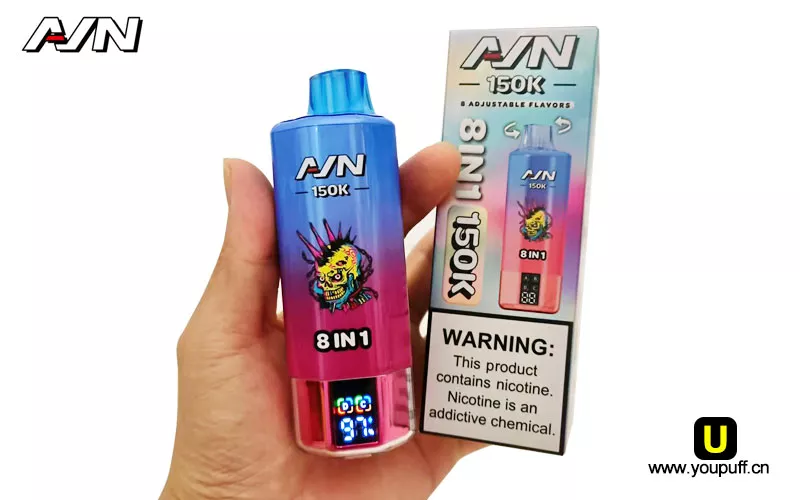 aivono 150k puffs 8 in 1 vape package digital vapes