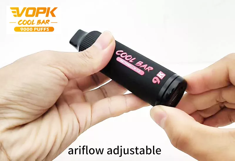 vopk cool bar 9k puffs ariflow adjustable vape