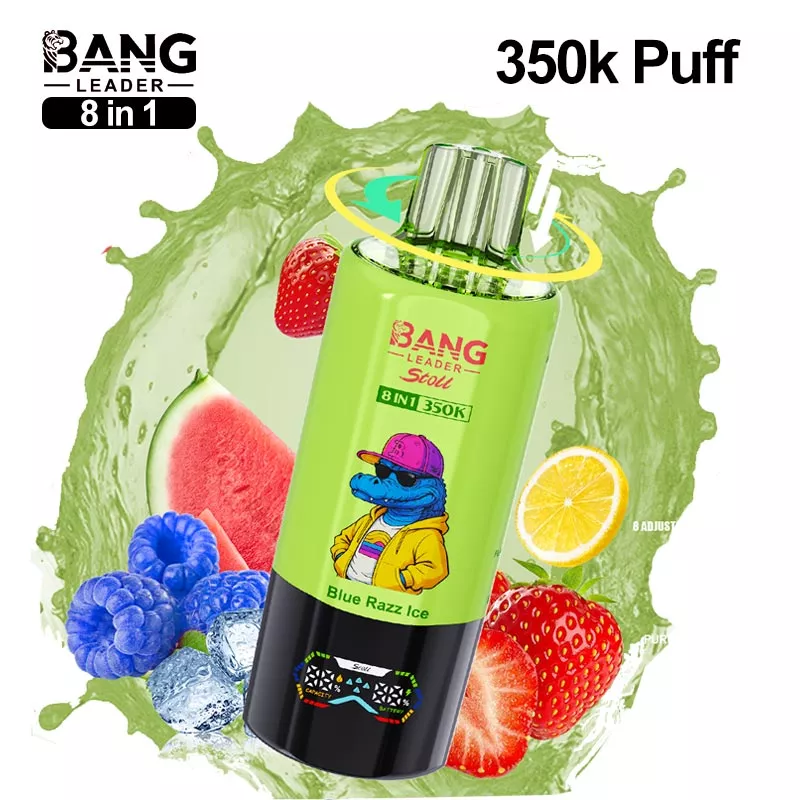 bang leader 350k puffs 8 in 1 vape digital display