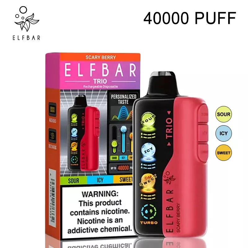 elf bar trio 40k puffs 40000 vape scary berry 4 mesh coil elf bar trio 40k puffs 40000 vape scary berry 4 mesh coil