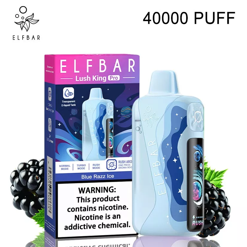 ELF BAR vape 40k puffs lush king pro original blue razz ice ELF BAR vape 40k puffs lush king pro original blue razz ice