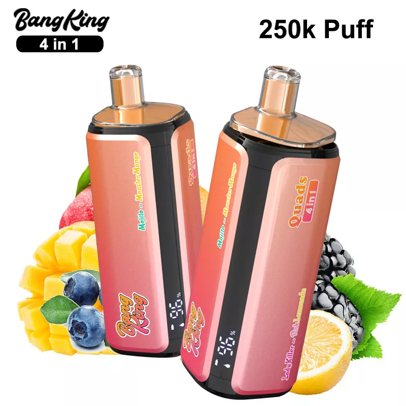 bang king 4 in 1 250k puffs quads vape vapsolo digital display bang king 4 in 1 250k puffs quads vape vapsolo digital display