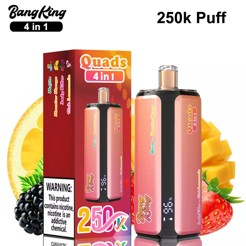 bang king 250k puffs quads vape 4 in 1 original manufacturer bang king 250k puffs quads vape 4 in 1 original manufacturer